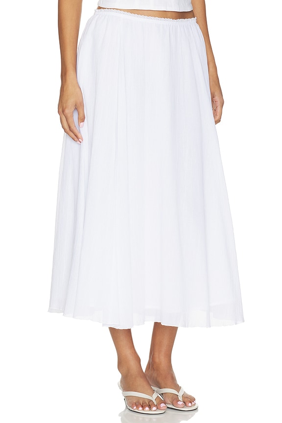 view 2 of 6 Formentera Skirt in White