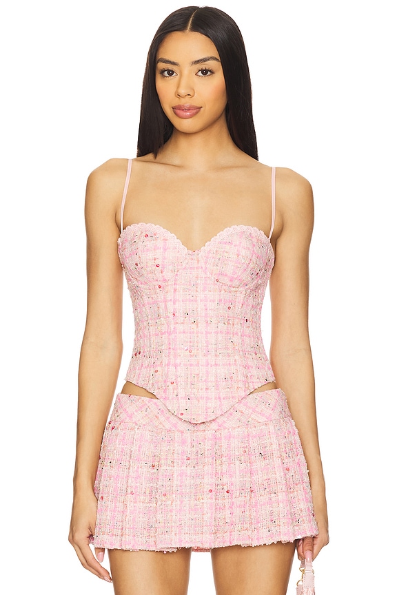 view 1 of 6 Genevieve Bustier in Pink