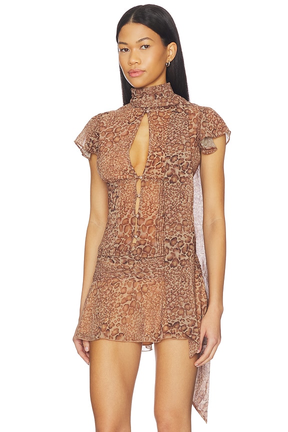 view 2 of 4 Ara Top in Leopard