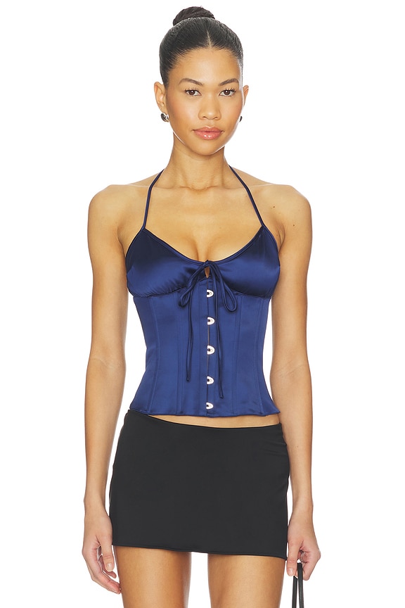 view 1 of 4 Marini Corset in Navy