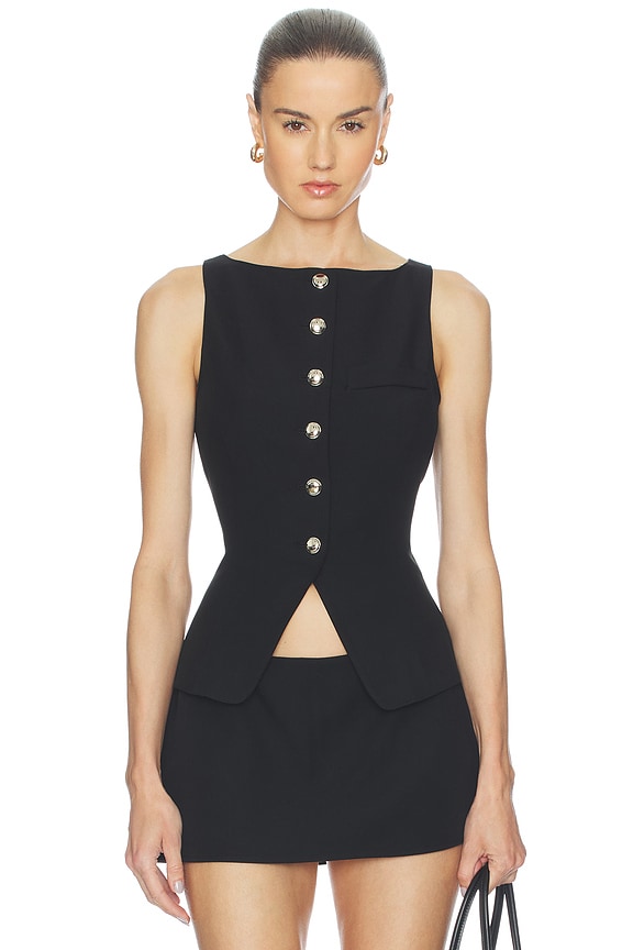 view 1 of 4 Troyes Top in Black