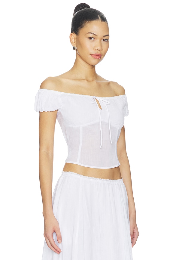 view 2 of 4 Anabella Top in White