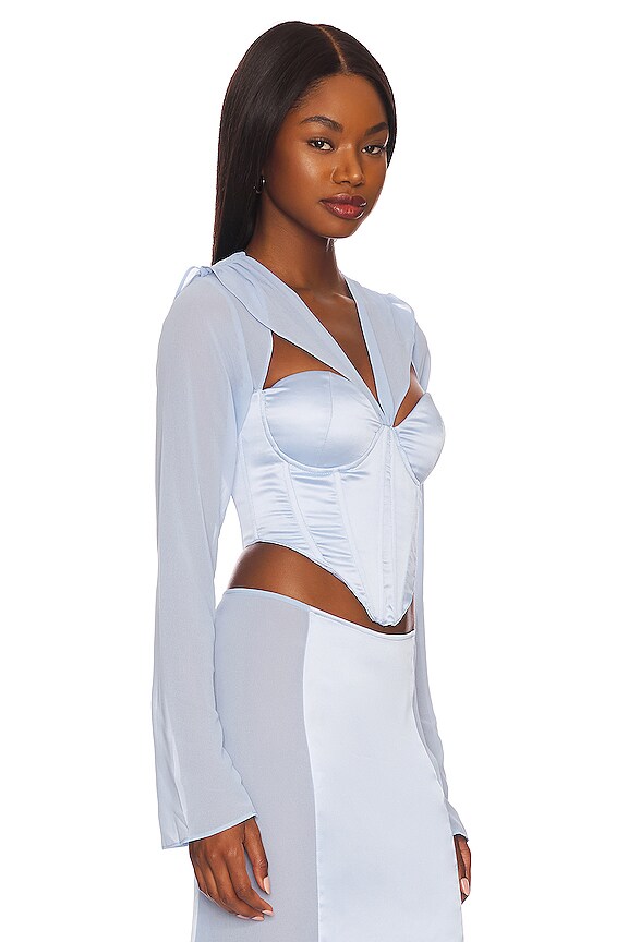 view 2 of 4 Ravello Corset in Baby Blue