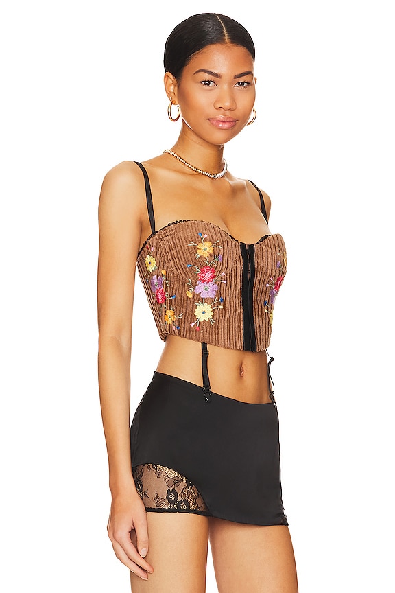 view 2 of 4 КОРСЕТ FLORA BALCONETTE in Brown