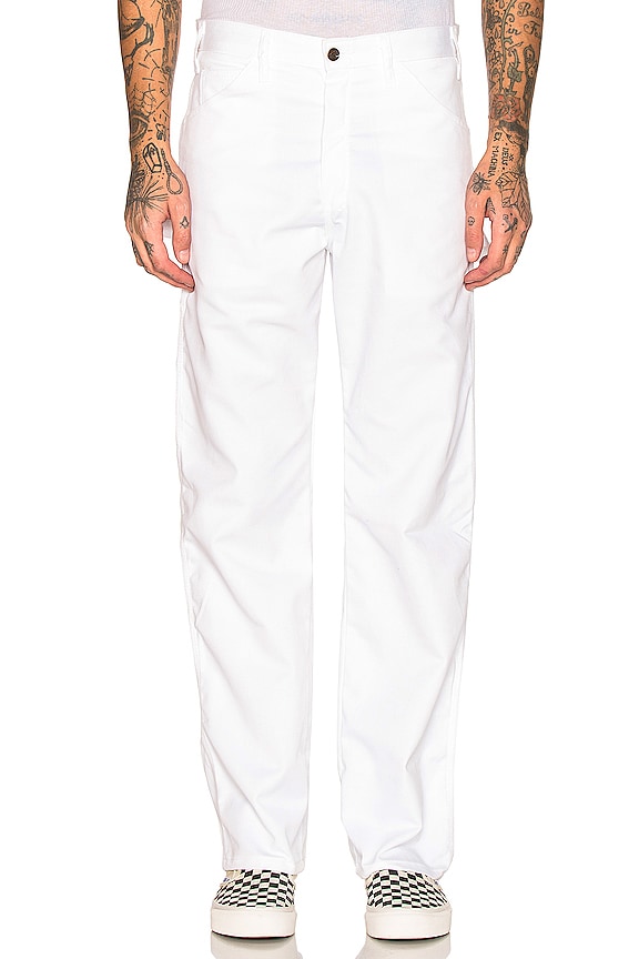 view 1 of 4 Relaxed Premium Painter's Utility Pant in White