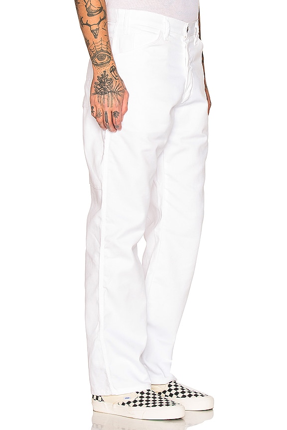 view 2 of 4 Relaxed Premium Painter's Utility Pant in White