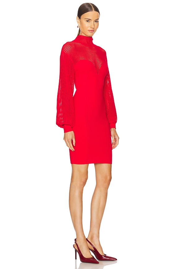 view 2 of 3 Sweetheart Mini Dress in Red