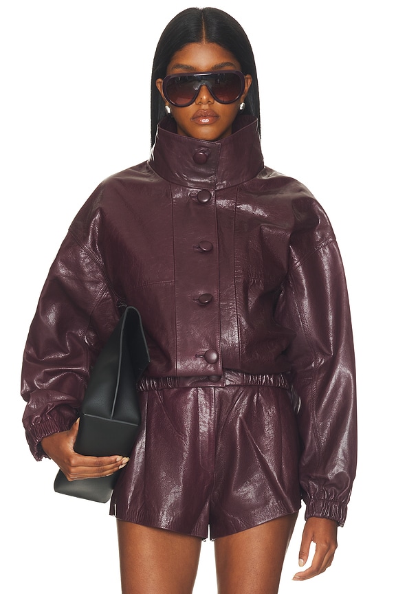 view 2 of 5 Kate Jacket in Dark Plum