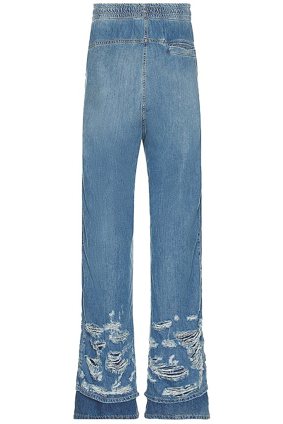 view 2 of 5 Martian Denim Wide Pants in Blue