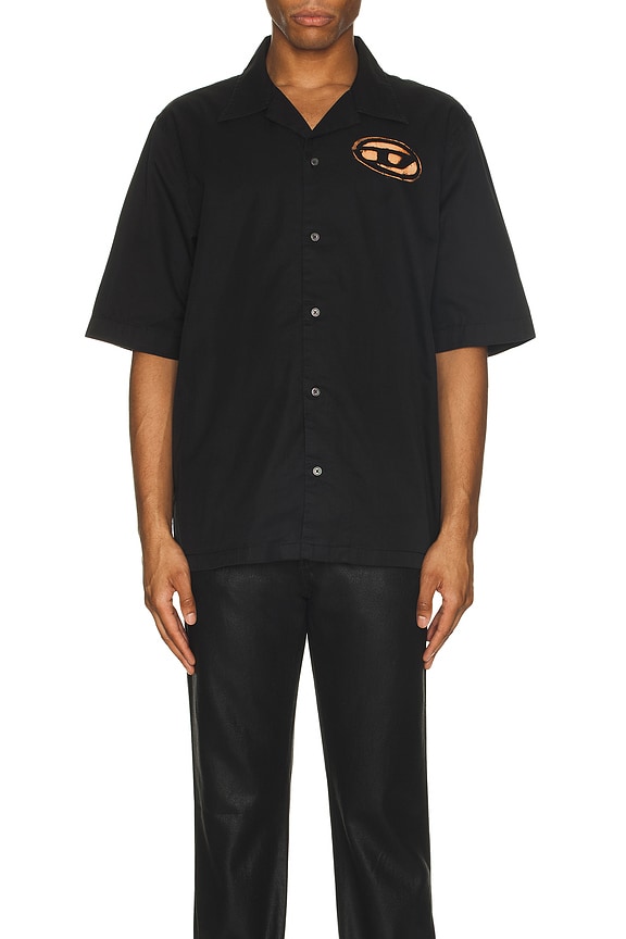 view 4 of 4 Stan Bleach Button Down Shirt in Black