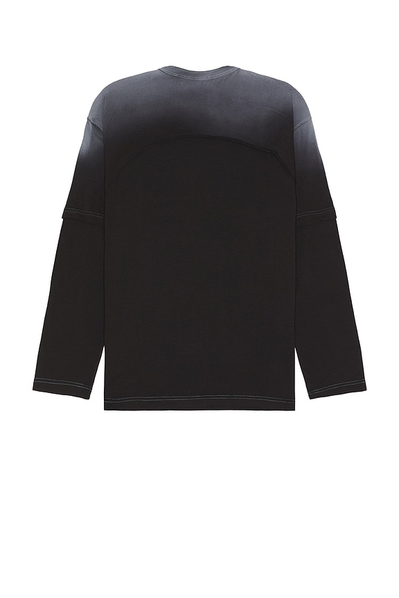 view 2 of 3 Besh Cut Long Sleeve T-shirt in Black