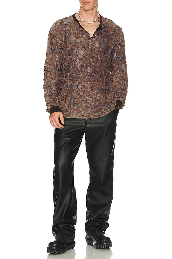 view 2 of 4 T-Overt Long Sleeve Tee in Coffee