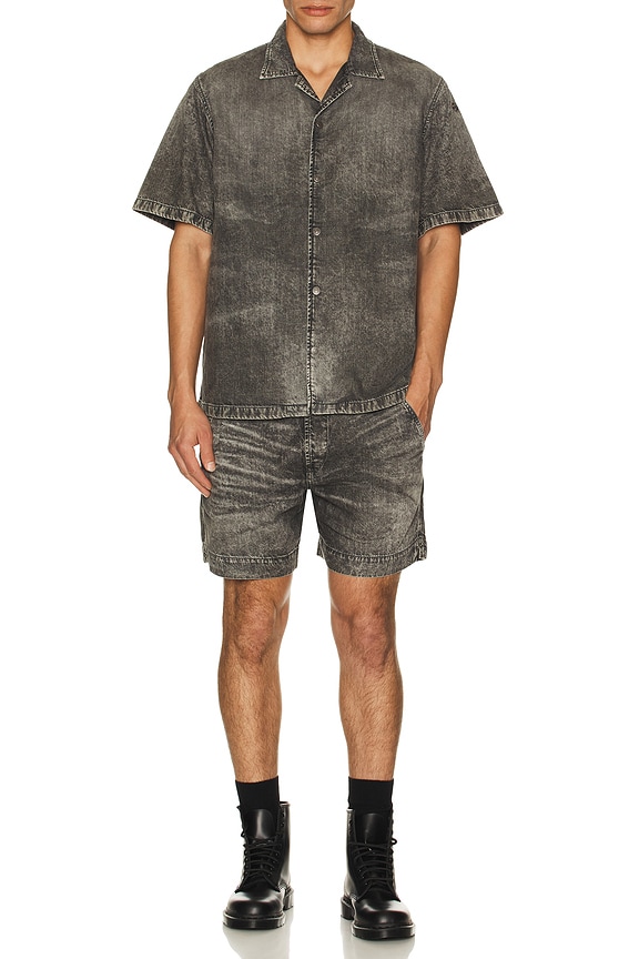 view 2 of 4 D-Nabil Shirt in Black & Denim