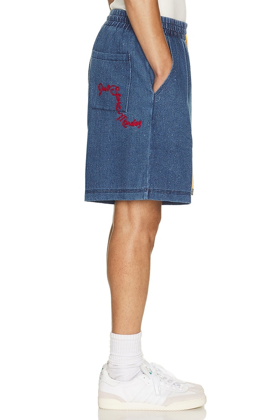 view 2 of 6 SHORT DROPOFF in Indigo & Red