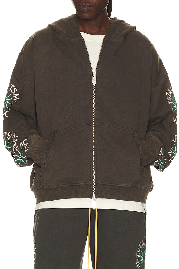 view 1 of 6 Sol Full Zip Hoodie in Vintage Black