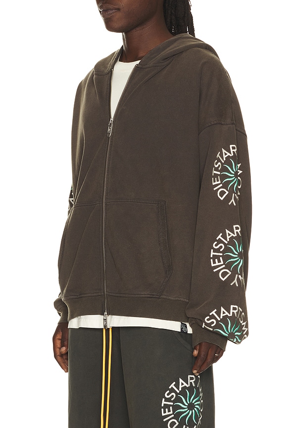 view 2 of 6 Sol Full Zip Hoodie in Vintage Black