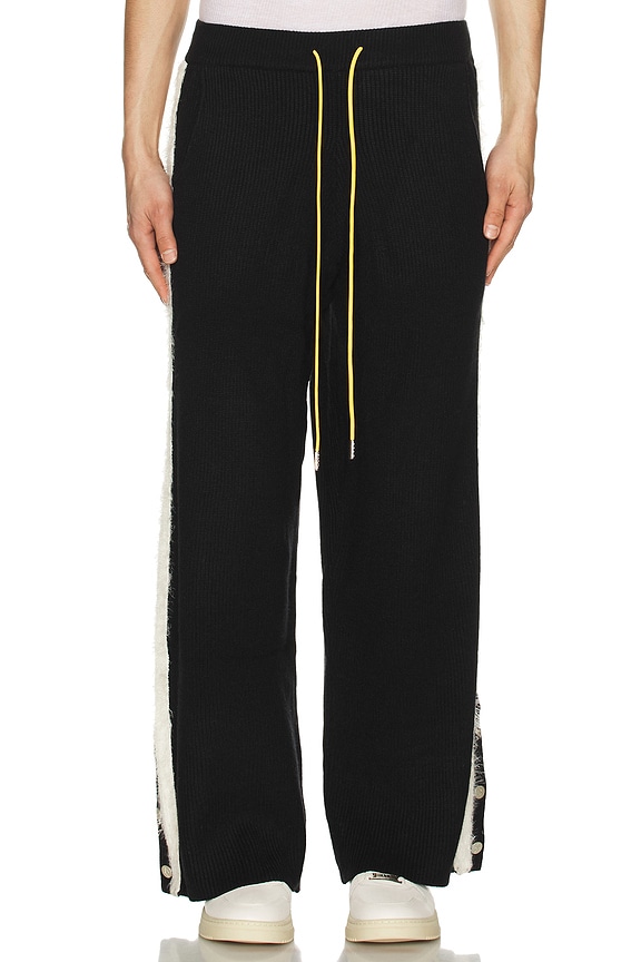 view 5 of 6 Waffle Knit Pants in Black & White