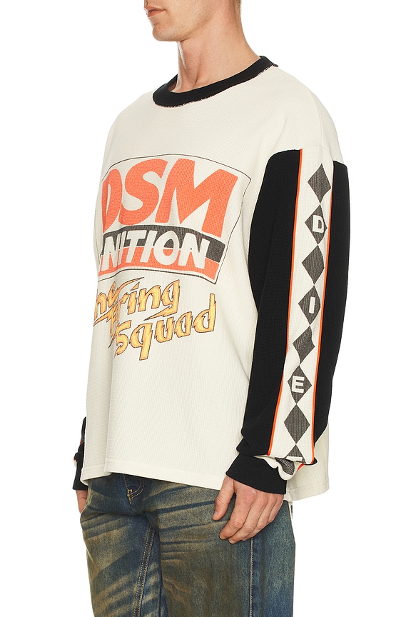 view 2 of 5 Ignition Waffle Long Sleeve Tee in Antique White