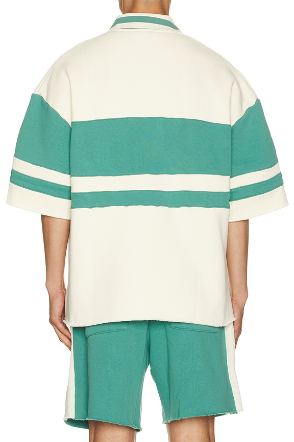 view 2 of 5 POLO FLEECE in Cream & Emerald