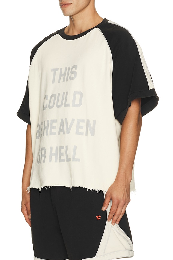view 2 of 5 CAMISETA HEAVEN in Cream & Vintage Black