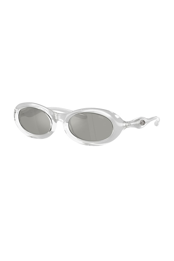 view 2 of 3 Oval Sunglasses in Silver