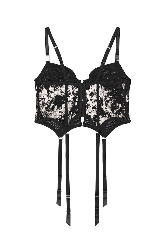 view 2 of 2 X Savage C Fishnet Bustier in Black