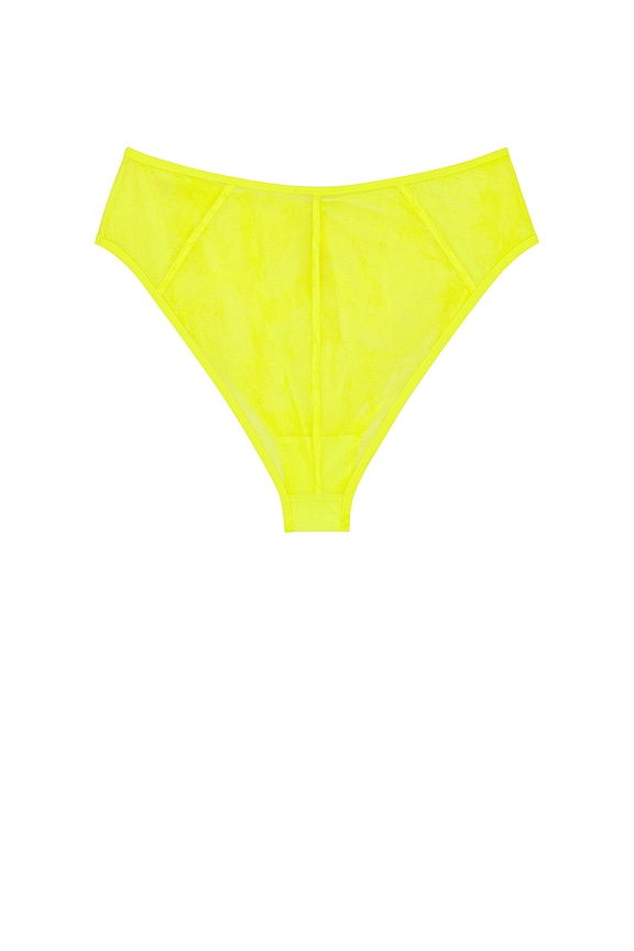 view 2 of 2 X Savage C Mesh High Waist Brief in Lime Green