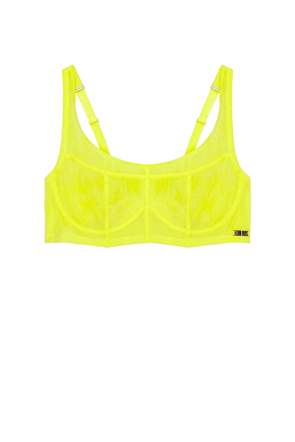 view 1 of 2 X Savage C Longline Bra in Lime Green