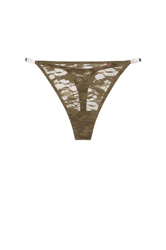 view 1 of 2 X Savage C Camo Lace String Thong in Green