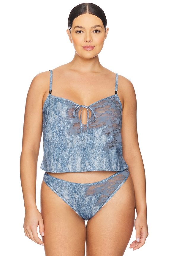view 2 of 8 X Savage X Fenty Lace Sleep Cami in Blue