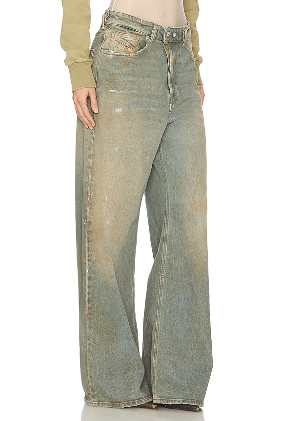 view 2 of 6 Sire Wide Leg Jeans in Light Blue