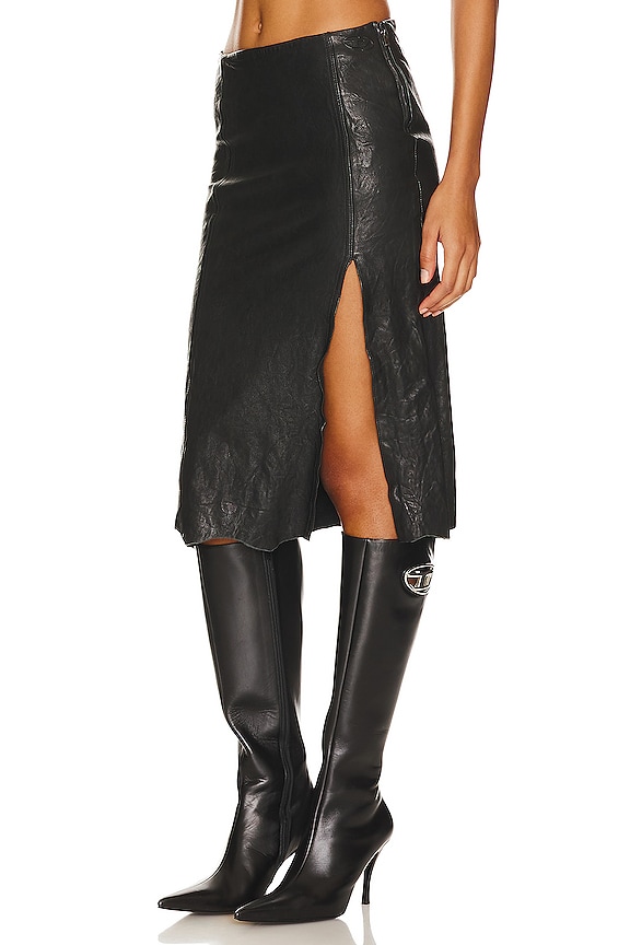 view 2 of 4 JUPE EN CUIR RUPA in Black