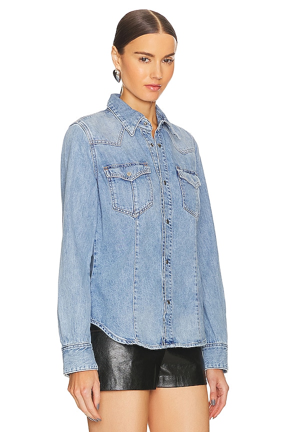 view 2 of 5 Waves Shirt in Denim