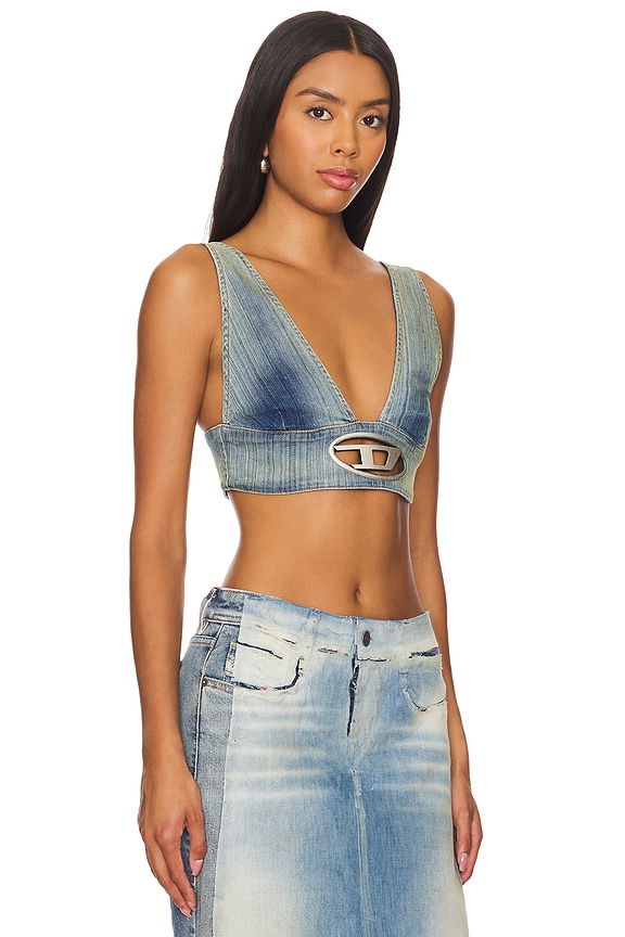 view 2 of 5 Deellys Bralette Top in Light Denim
