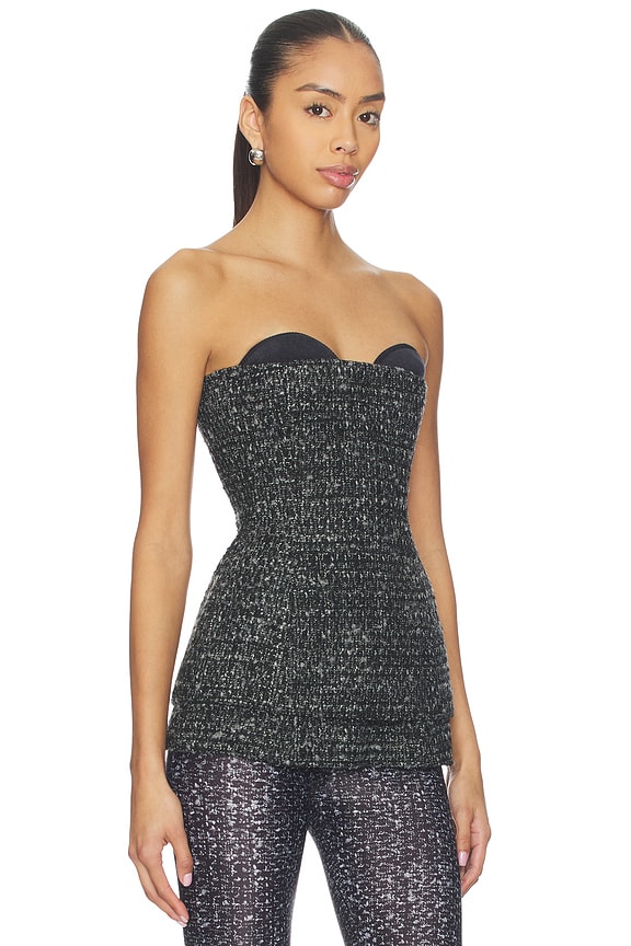 view 2 of 5 Corset Top in Grey