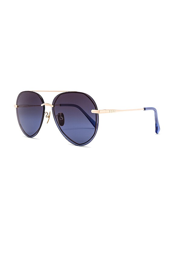 view 2 of 3 GAFAS DE SOL LENOX in Gold & Blue Gradient