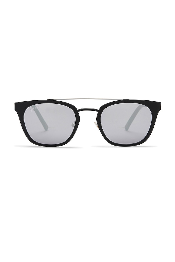 Diff Eyewear Uncommon James X Diff Model In Black Grey Mirror Revolve