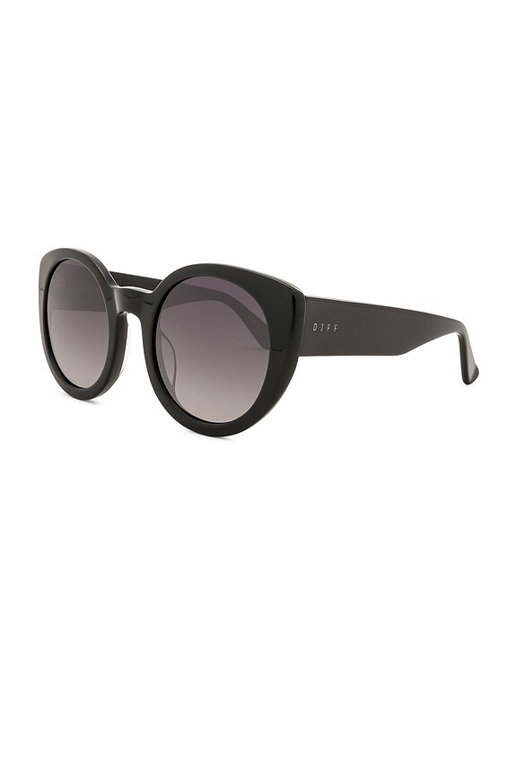 view 2 of 3 LUNA 선글라스 in Black & Smoke Gradient