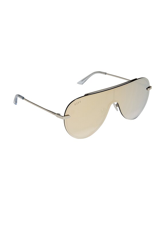 view 2 of 3 GAFAS DE SOL IMANI in Silver & Gold Mirror