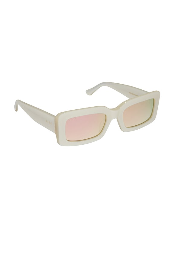 view 2 of 3 Indy Sunglasses in Opaline & Taupe Mirror