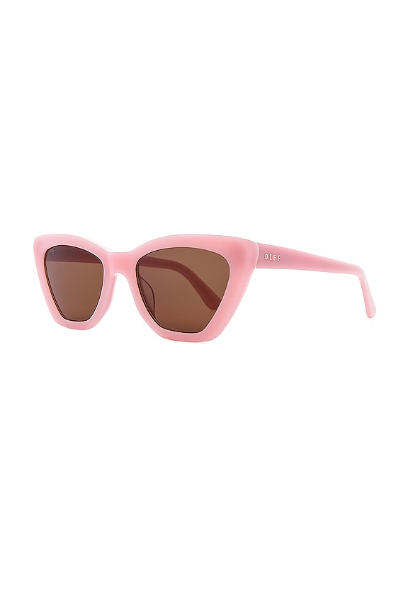 view 2 of 3 Camila Sunglasses in Pink Velvet & Brown