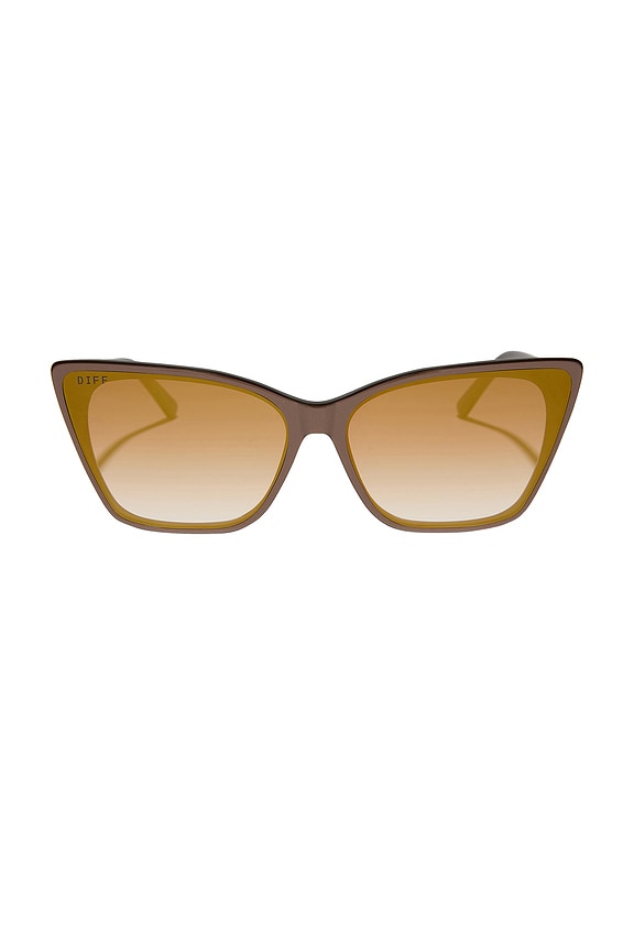 view 1 of 3 Alina Sunglasses in Moscow Mule & Brown Gradient Gold Flash