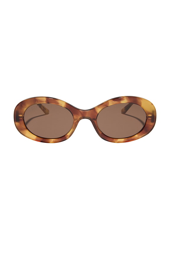view 1 of 4 Lainey Sunglasses in Brown Fleur & Brown
