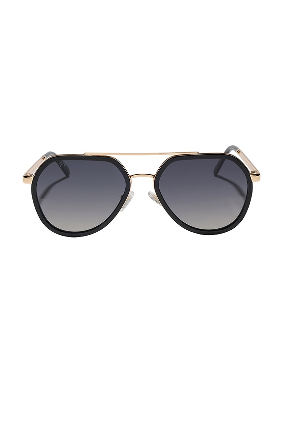 view 1 of 3 Joey Sunglasses in Black & Grey Gradient Polarized
