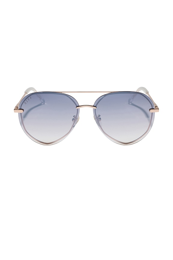 view 1 of 3 LUNETTES DE SOLEIL LENOX in Champagnge Gold & Slate Gradient Flash