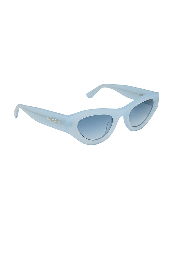 view 2 of 3 LUNETTES DE SOLEIL FOR LOVE & LEMONS in Pastel Blue & Blue Gradient