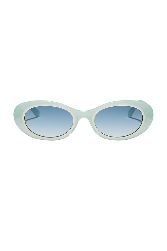 view 1 of 2 LUNETTES DE SOLEIL FOR LOVE & LEMONS in Pastel Sage & Blue Gradient