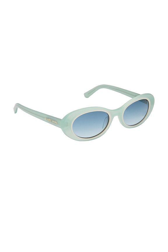 view 2 of 2 LUNETTES DE SOLEIL FOR LOVE & LEMONS in Pastel Sage & Blue Gradient