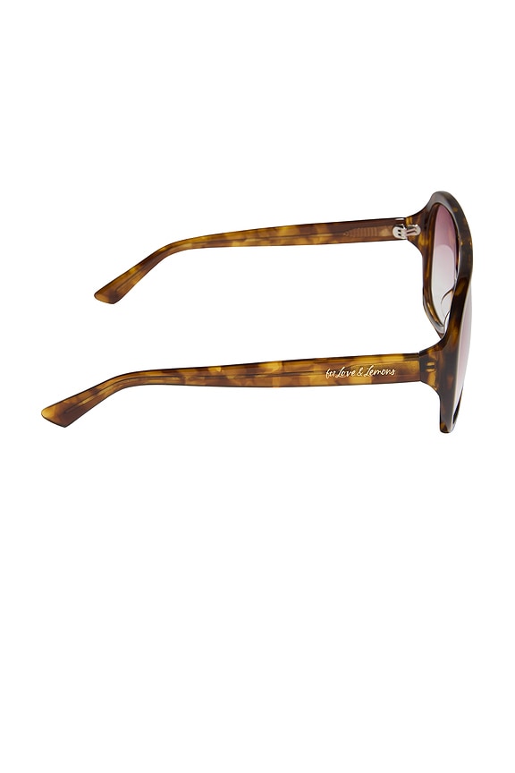 DIFF EYEWEAR X For Love & Lemons Acetate Aviator Sunglasses  display picture 3