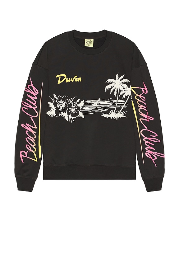view 1 of 4 Beach Club Crewneck Sweater in Black
